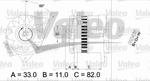 Valeo 437378 - Kintamosios srovės generatorius autoreka.lt