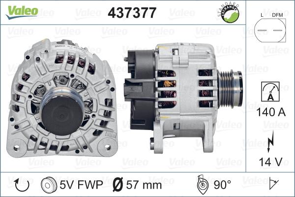 Valeo 437377 - Kintamosios srovės generatorius autoreka.lt