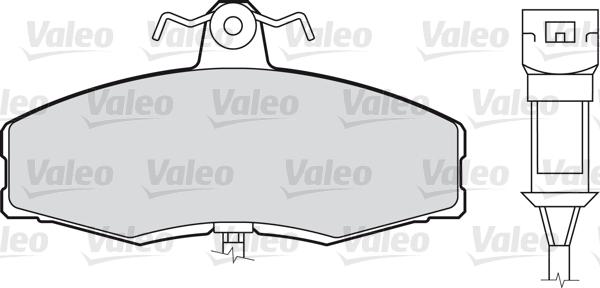 Valeo 598169 - Stabdžių trinkelių rinkinys, diskinis stabdys autoreka.lt