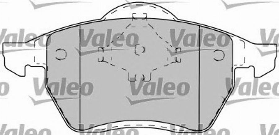 Valeo 597213 - Stabdžių trinkelių rinkinys, diskinis stabdys autoreka.lt