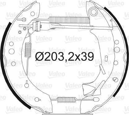 Valeo 554758 - Stabdžių trinkelių komplektas autoreka.lt