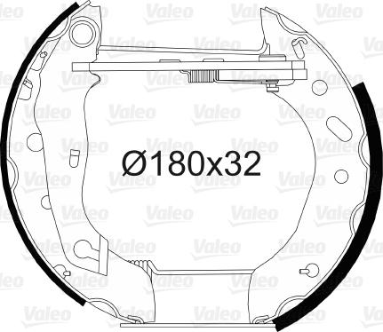 Valeo 554718 - Stabdžių trinkelių komplektas autoreka.lt