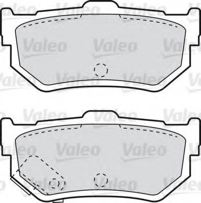 Valeo 551695 - Stabdžių trinkelių rinkinys, diskinis stabdys autoreka.lt