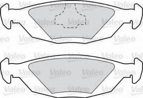 Valeo 551698 - Stabdžių trinkelių rinkinys, diskinis stabdys autoreka.lt