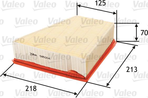 Valeo 585004 - Oro filtras autoreka.lt