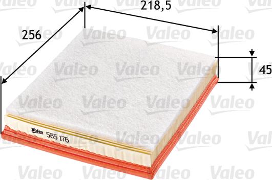 Valeo 585176 - Oro filtras autoreka.lt