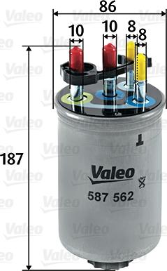 Valeo 587562 - Alyvos filtras autoreka.lt