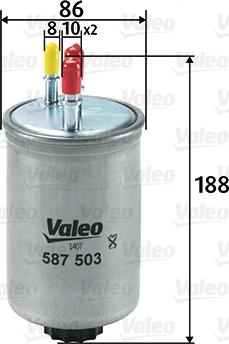 Valeo 587503 - Alyvos filtras autoreka.lt