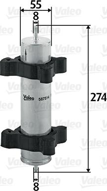 Valeo 587514 - Kuro filtras autoreka.lt