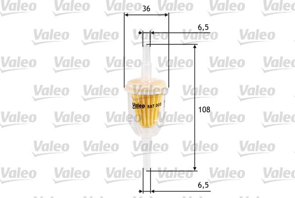 Valeo 587000 - Kuro filtras autoreka.lt