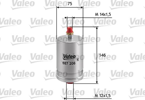 Valeo 587206 - Alyvos filtras autoreka.lt