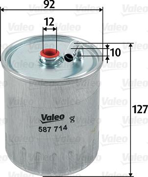 Valeo 587714 - Kuro filtras autoreka.lt