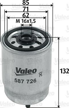 Valeo 587726 - Kuro filtras autoreka.lt