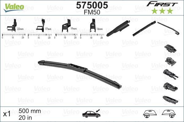 Valeo 575005 - Valytuvo gumelė autoreka.lt