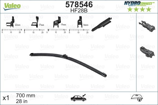 Valeo 578546 - Valytuvo gumelė autoreka.lt