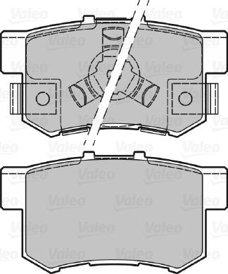 Valeo 601043 - Stabdžių trinkelių rinkinys, diskinis stabdys autoreka.lt