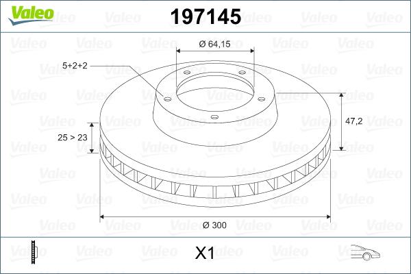 Valeo 197145 - Stabdžių diskas autoreka.lt