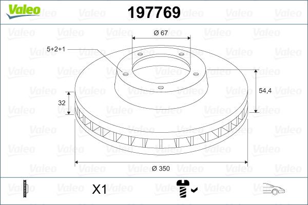 Valeo 197769 - Stabdžių diskas autoreka.lt