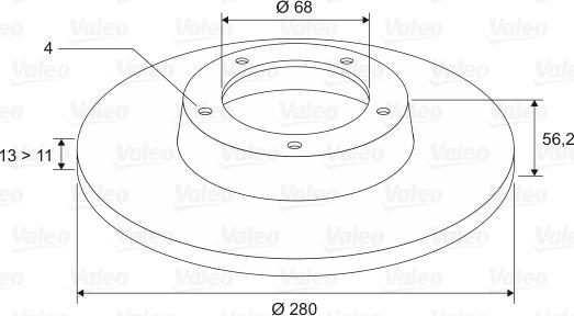 Valeo 186269 - Stabdžių diskas autoreka.lt