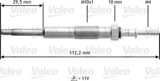 Valeo 345135 - Kaitinimo žvakė autoreka.lt