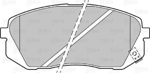 Valeo 301324 - Stabdžių trinkelių rinkinys, diskinis stabdys autoreka.lt