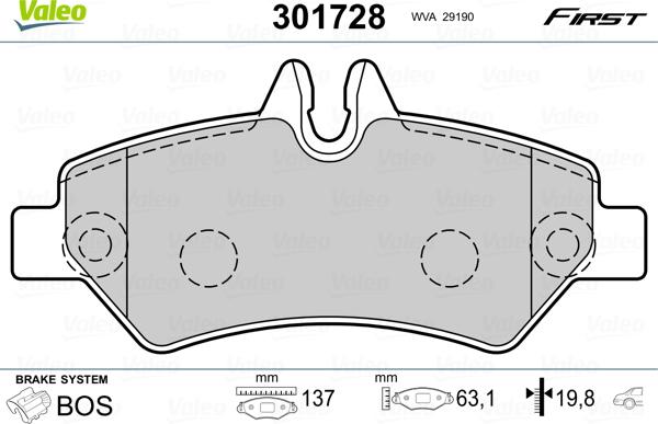 Mercedes-Benz N0044206920 - Stabdžių trinkelių rinkinys, diskinis stabdys autoreka.lt