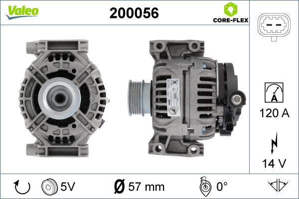 Valeo 200056 - Kintamosios srovės generatorius autoreka.lt