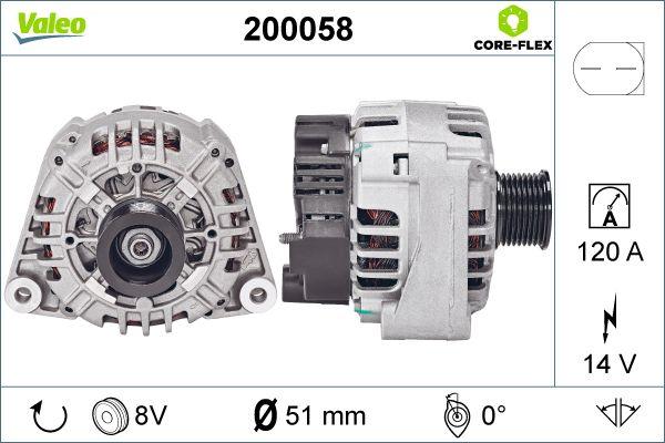 Valeo 200058 - Kintamosios srovės generatorius autoreka.lt