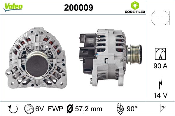 Valeo 200009 - Kintamosios srovės generatorius autoreka.lt