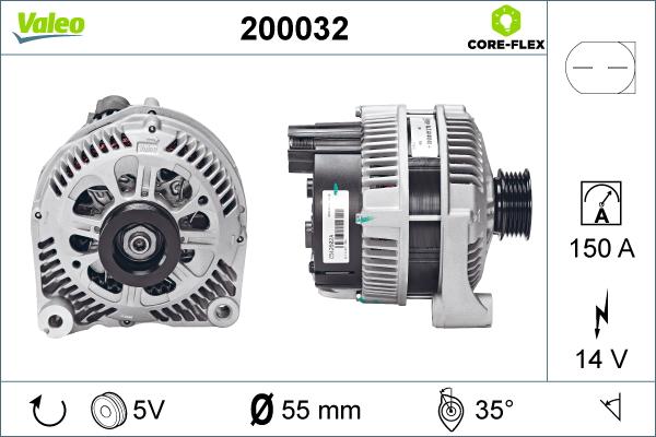 Valeo 200032 - Kintamosios srovės generatorius autoreka.lt