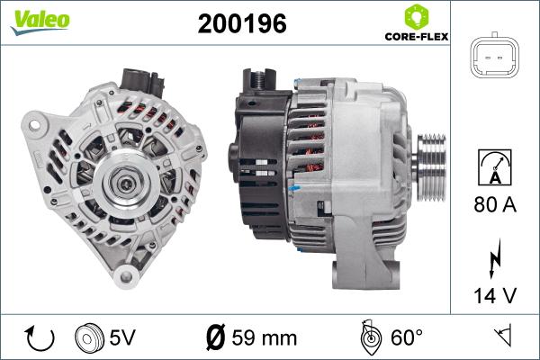 Valeo 200196 - Kintamosios srovės generatorius autoreka.lt