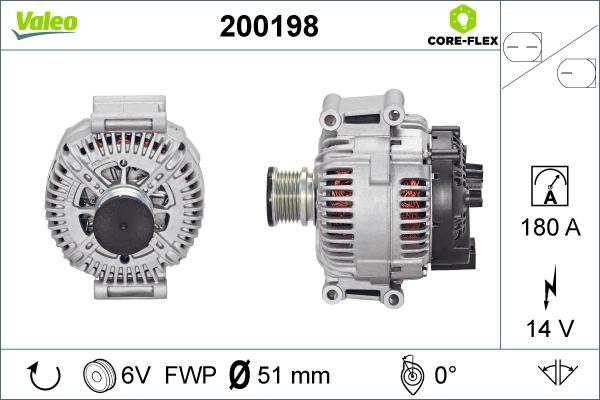 Valeo 200198 - Kintamosios srovės generatorius autoreka.lt