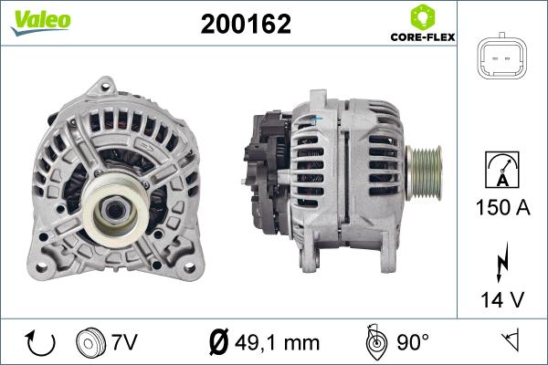 Valeo 200162 - Kintamosios srovės generatorius autoreka.lt