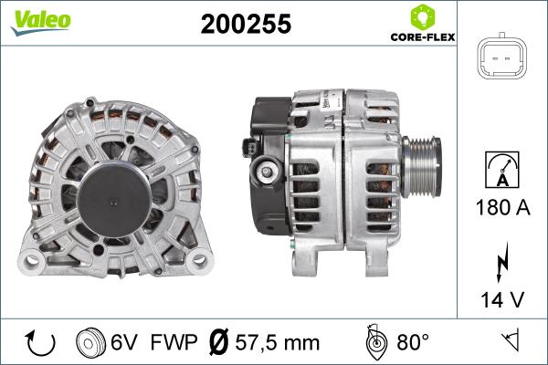 Valeo 200255 - Kintamosios srovės generatorius autoreka.lt