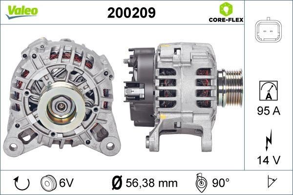 Valeo 200209 - Kintamosios srovės generatorius autoreka.lt