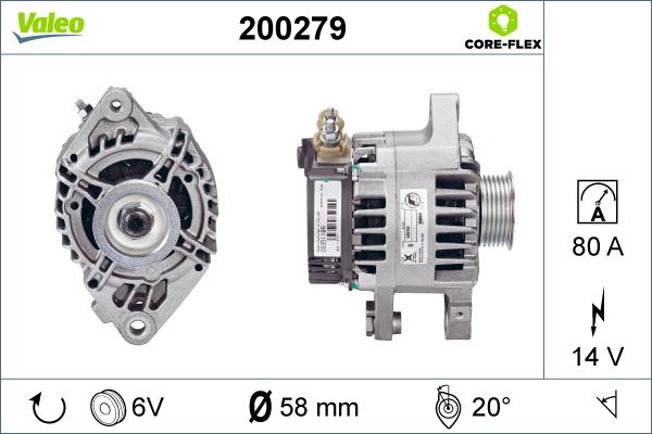 Valeo 200279 - Kintamosios srovės generatorius autoreka.lt