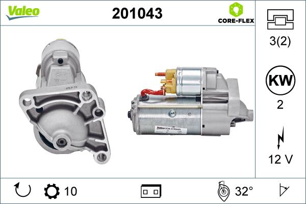 Valeo 201043 - Starteris autoreka.lt