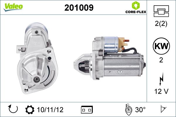 Valeo 201009 - Starteris autoreka.lt