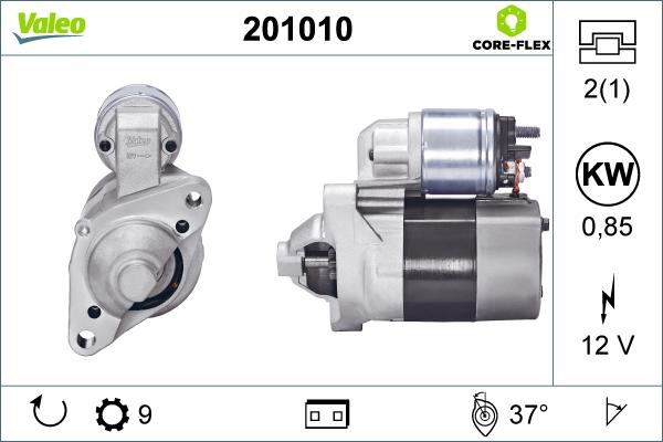 Valeo 201010 - Starteris autoreka.lt