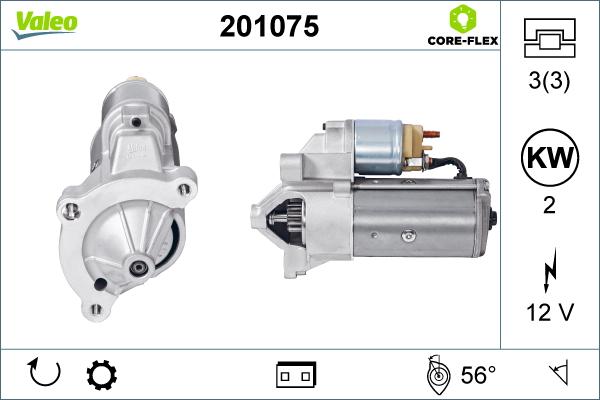 Valeo 201075 - Starteris autoreka.lt