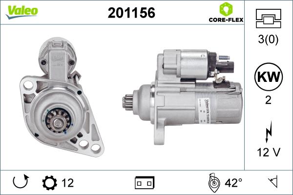 Valeo 201156 - Starteris autoreka.lt