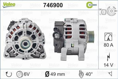 Valeo 746900 - Kintamosios srovės generatorius autoreka.lt