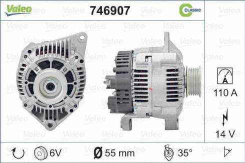 Valeo 746907 - Kintamosios srovės generatorius autoreka.lt