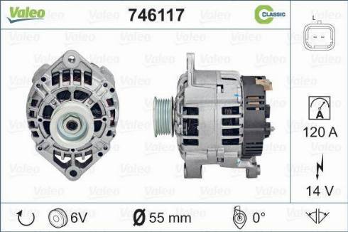 Valeo 746117 - Kintamosios srovės generatorius autoreka.lt