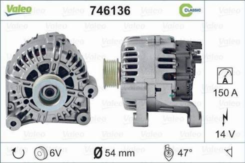 Valeo 746136 - Kintamosios srovės generatorius autoreka.lt