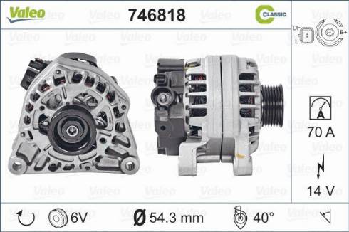 Valeo 746818 - Kintamosios srovės generatorius autoreka.lt