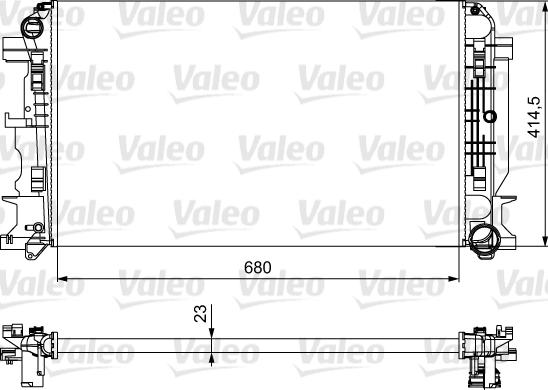 Valeo 734926 - Radiatorius, variklio aušinimas autoreka.lt