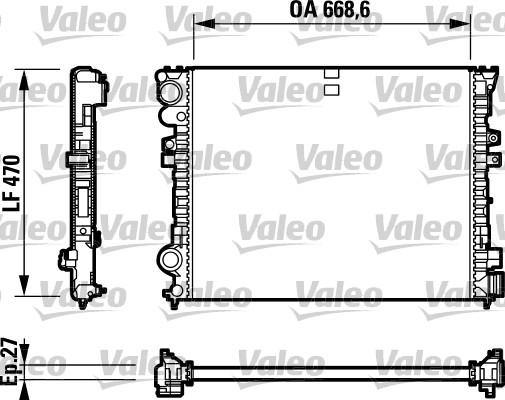 Valeo 732692 - Radiatorius, variklio aušinimas autoreka.lt