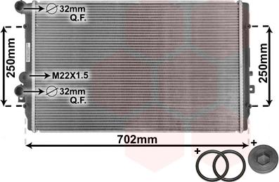 Van Wezel 58002193 - Radiatorius, variklio aušinimas autoreka.lt