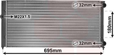 Van Wezel 58002109 - Radiatorius, variklio aušinimas autoreka.lt